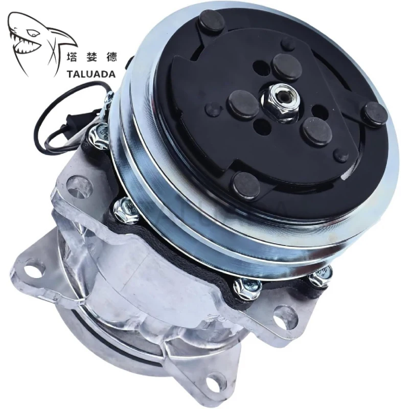 Фото Компрессор кондиционера 12V SD5H09 (1911506010) для экскаваторов Takeuchi TB138FR, TB145, TB153FR, гарантия 1 год №2