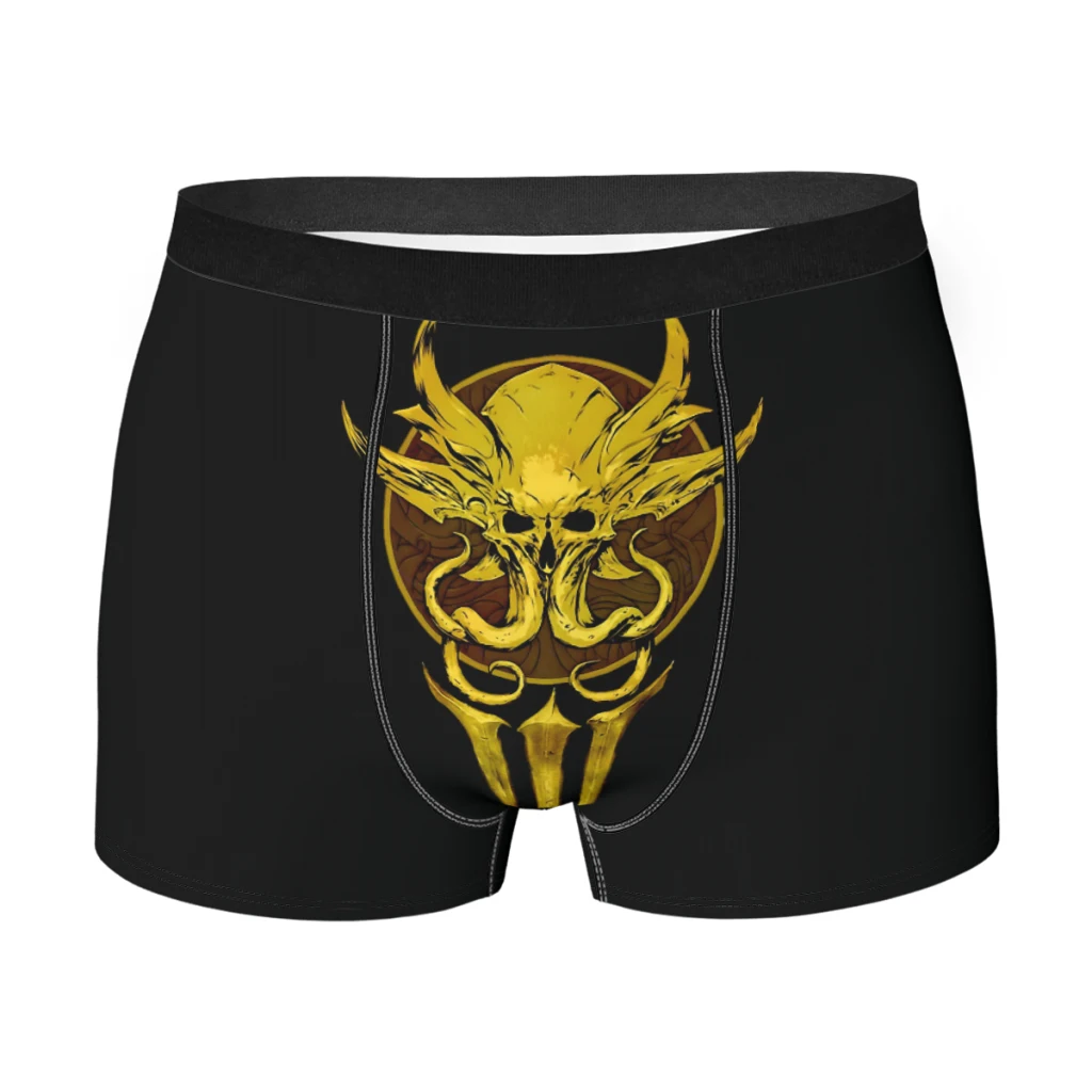 

Боксеры Gold Cthulhu Illithid мужские, трусы-брифы, прозрачные ворота, BG3, дышащее нижнее белье, с принтом, шорты, идея для подарка