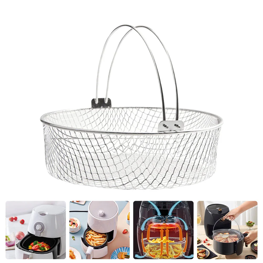 

Stainless Steel Toaster Oven Vegetable Steamer Basket Air Oven Kitchen Oven Tray Crisping Basket Dehydrator Air Fryer Basket