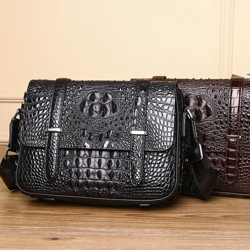 New Design Men's designer Business Briefcase Genuine Leather Leisure Single Shoulder Bag High Quality Crossbody Fashion Bags