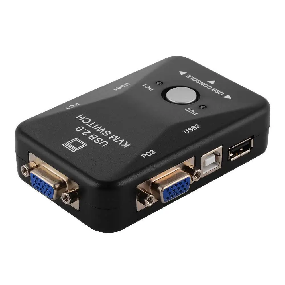 Квм-переключатель USB 2 0 1920*1440 разветвитель VGA порта с двумя кабелями для