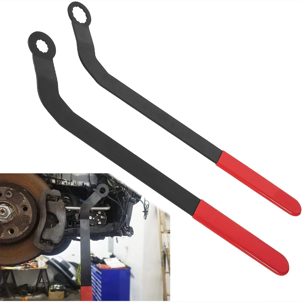 Набор гаечных ключей с ремнем под змеиную кожу 2 шт. 1016 подходит для двигателей 2007