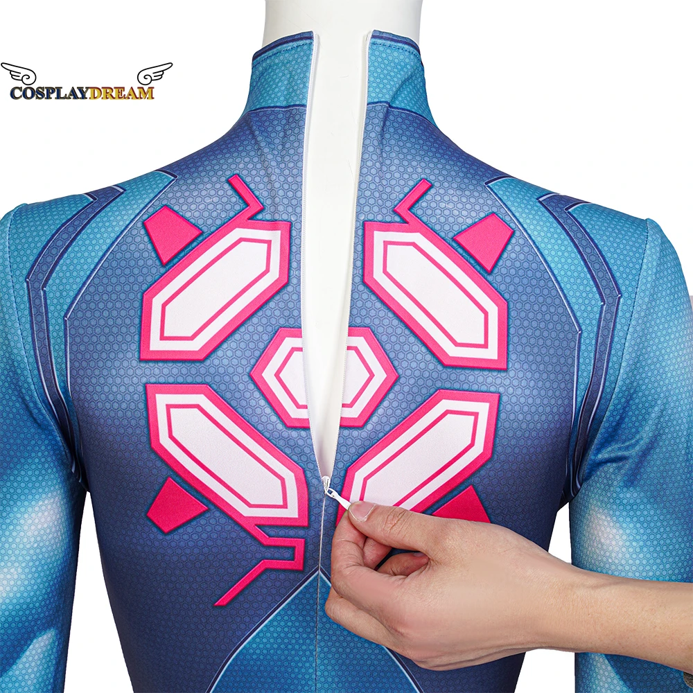 Игровой костюм для косплея Метроид страх Самус Аран супергероя зентай спандекс