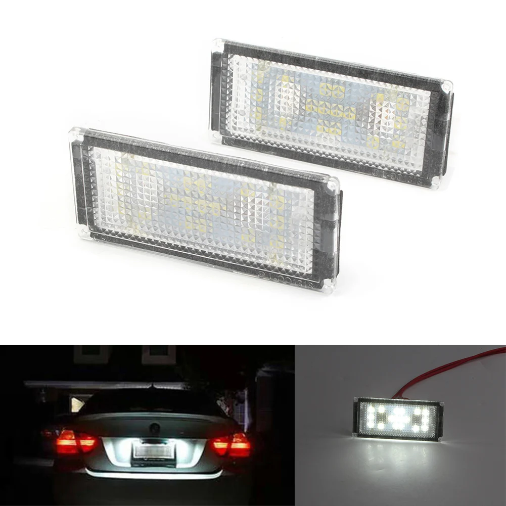 Для BMW E66 E65 7 Series 4D Автомобильный задний номерной знак светильник 12V 18SMD лампочка
