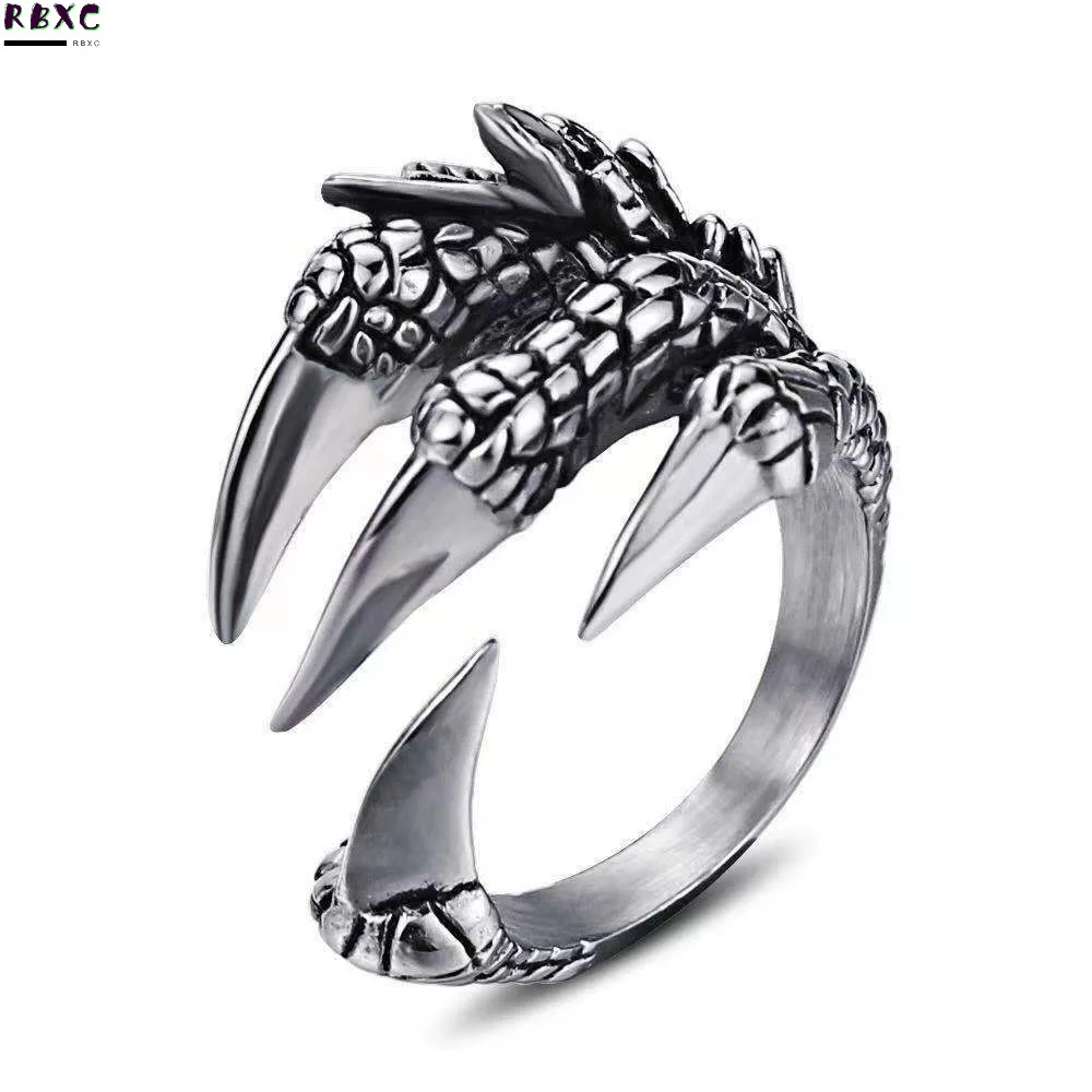 

Rbxc Chaoku Fashion Brand Design Ring Used Eagle Claw Ring Men and Women Classic Fashion Couple Fingertip Jewelry