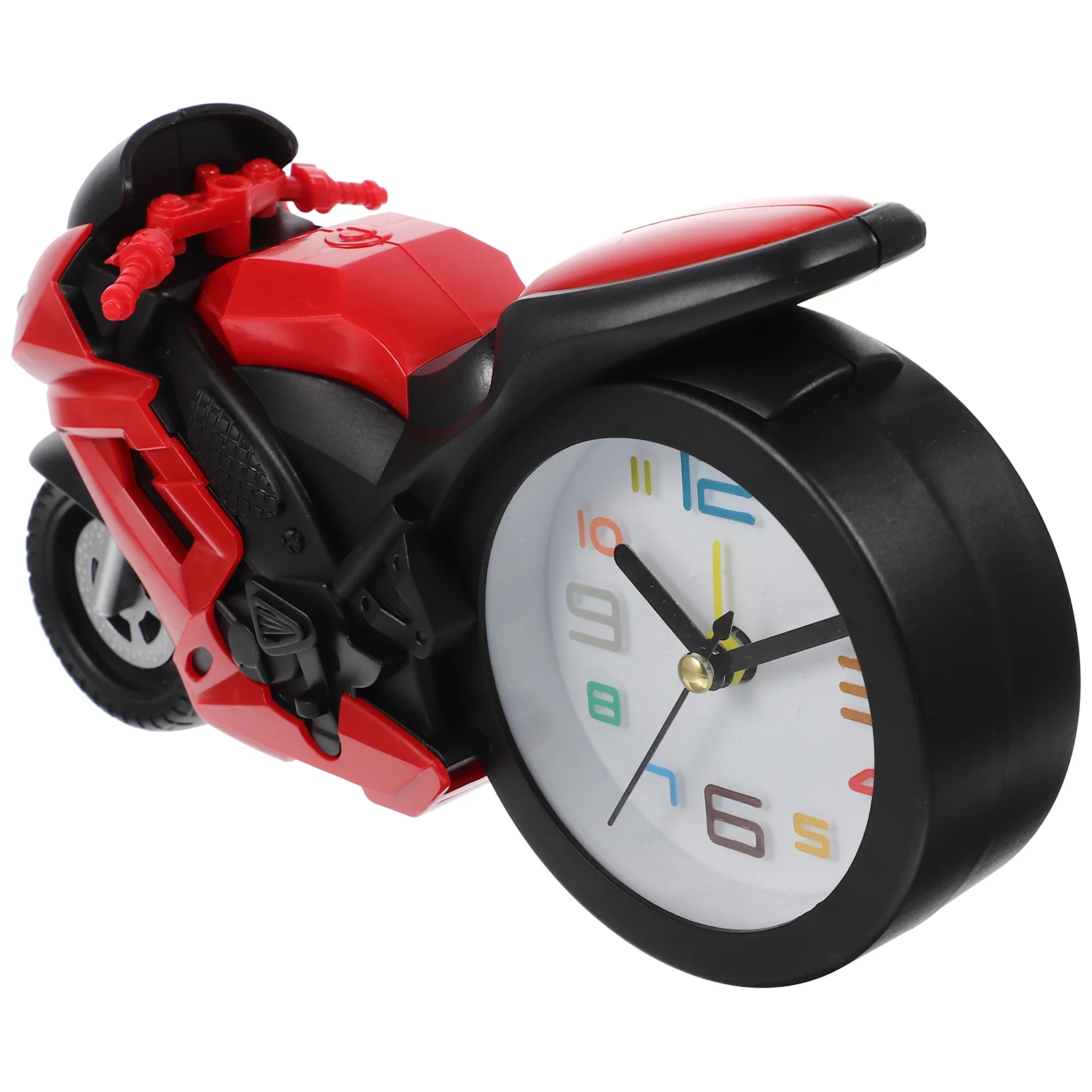 

Children's Alarm Clock Ornaments Bicycle Decor Plastic Motorcycle Desktop Model Simulated Figurine Bookcase Shelf