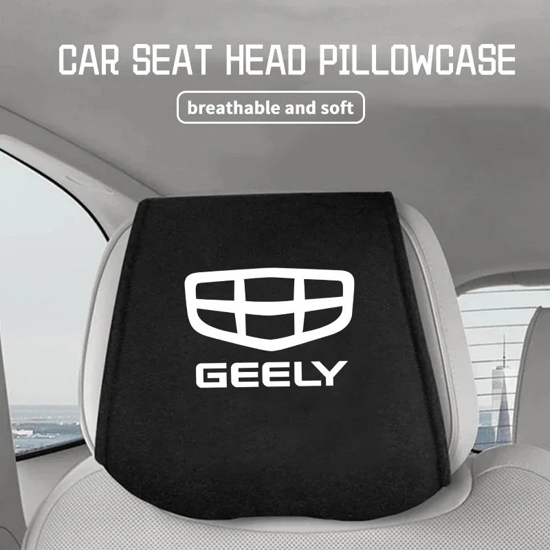 Фото Универсальные чехлы на подголовники для Geely Geometry CK2 CK3 GT GC9 Tugella GX3 CK Borui Coolray, пылезащитные накладки на подушки для сидений №4