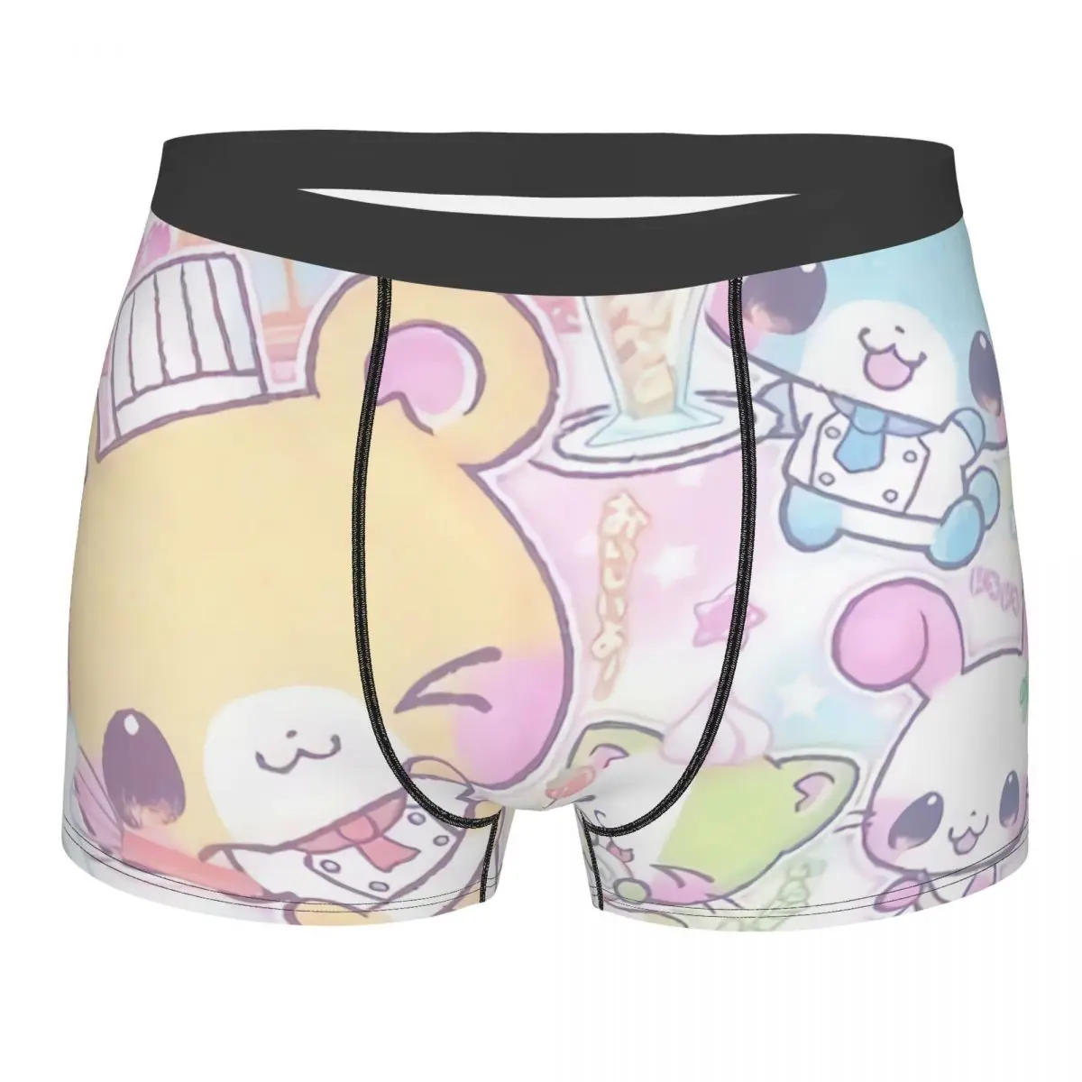 

Трусы-боксеры sugarbunny мужские, эластичное нижнее белье с 3D принтом Аниме Манга кролик из мультфильма, трусы