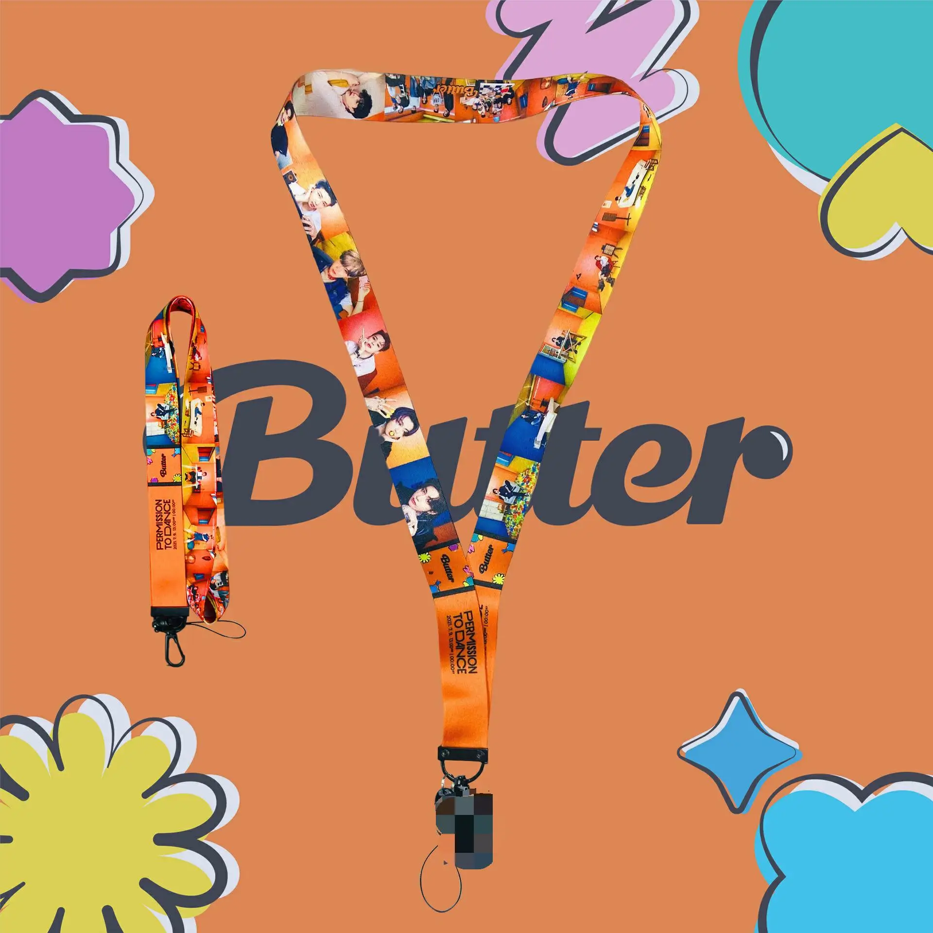 

KPOP Bangtan Boys МОБИЛЬНЫЙ ТЕЛЕФОН lanyard новая песня масло концепция 2-е издание креативный сертификат lanyard подарок SUGA коллекция вееров