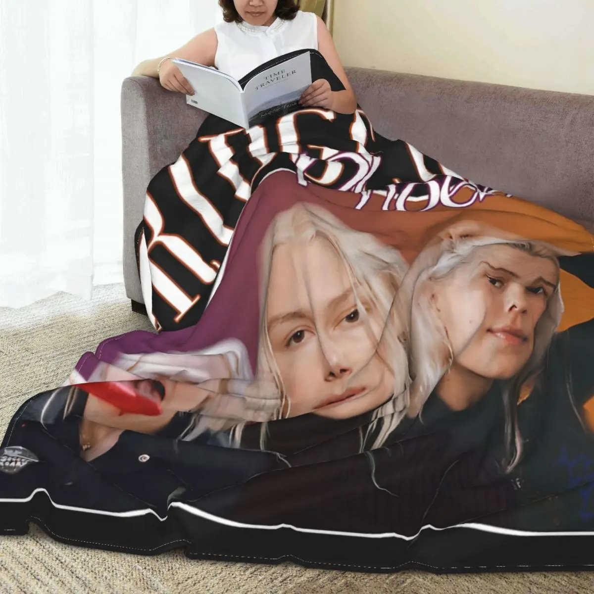

Boygenius Flannel Blankets Rock Music Band Warm Soft Bedding Throws for Chair Sofa Bed Camp Aesthetic Bedspread Sofa Bed Cover