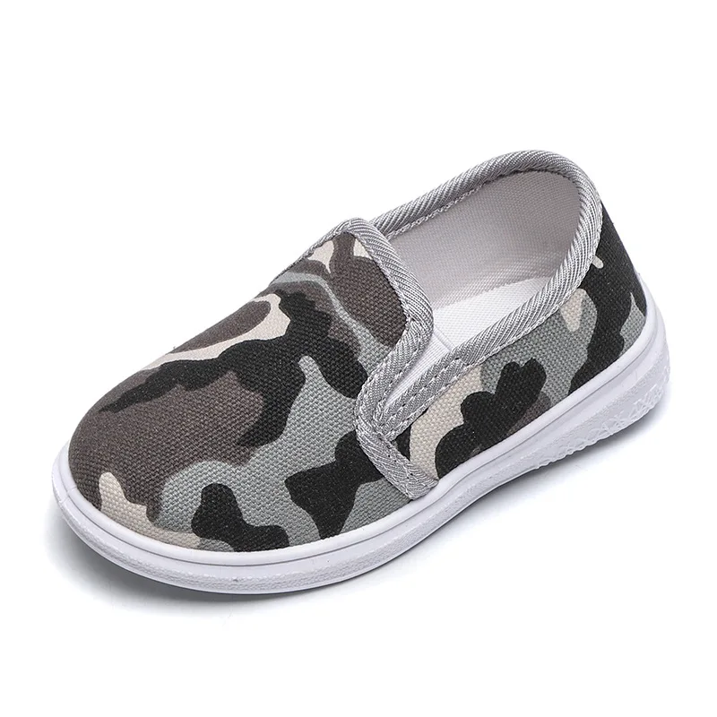 Fashion Children Canvas Shoes For Girls Sneakers Flats Baby Boy Sport Shoes Camouflage Kids Shoes Casual Student Running Loafers