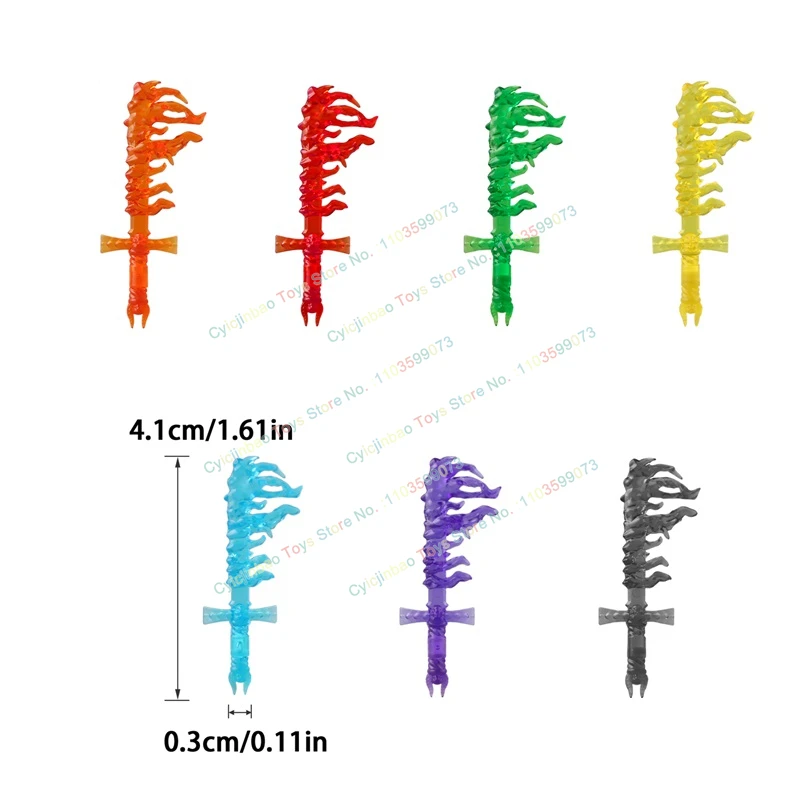 Конструктор с мультяшными спецэффектами аксессуары кулак двойного льва гроза