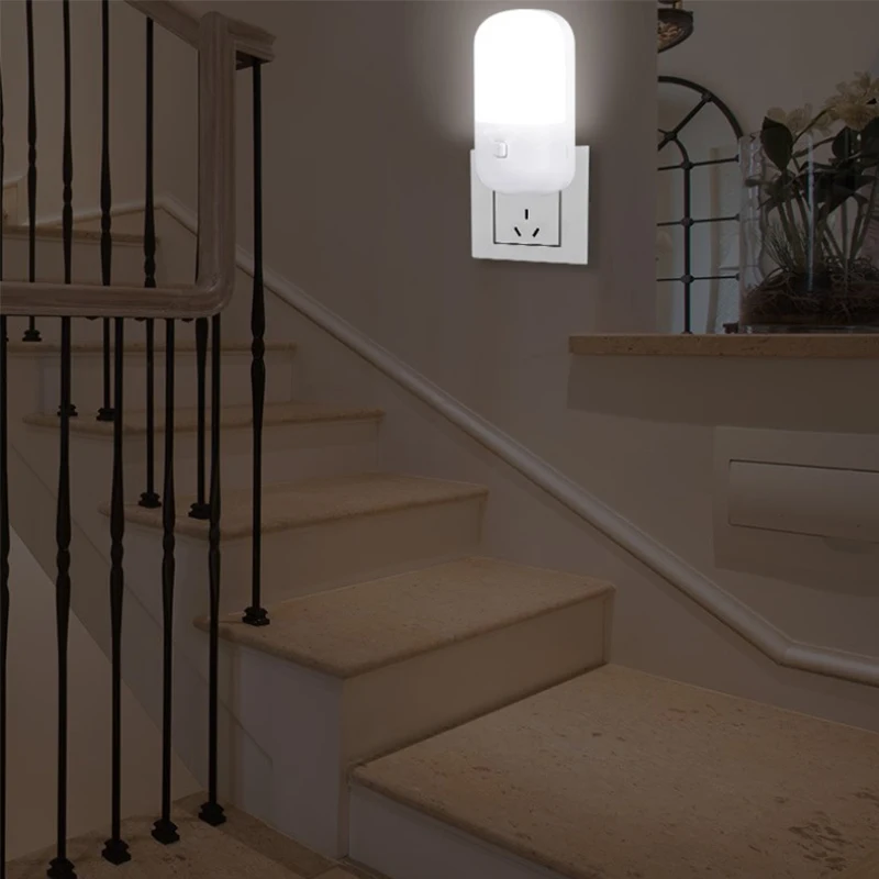 

Plug-in Led Feeding Socket Emergency Light Wall Mounted Led Night Light Energy Saving Night Light Eu/us Plug Night Light 3w