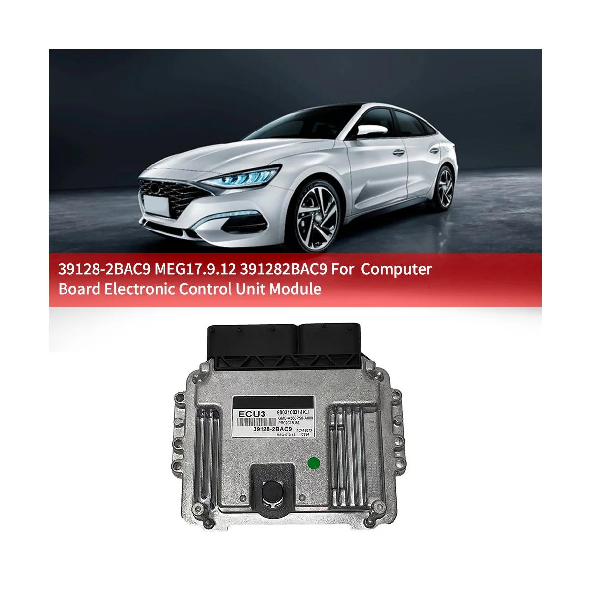 

Новый 39128-2BAC9 автомобильный двигатель, компьютерная плата ECU3 для модуля электронного блока управления Hyundai MEG17.9.12391282BAC9