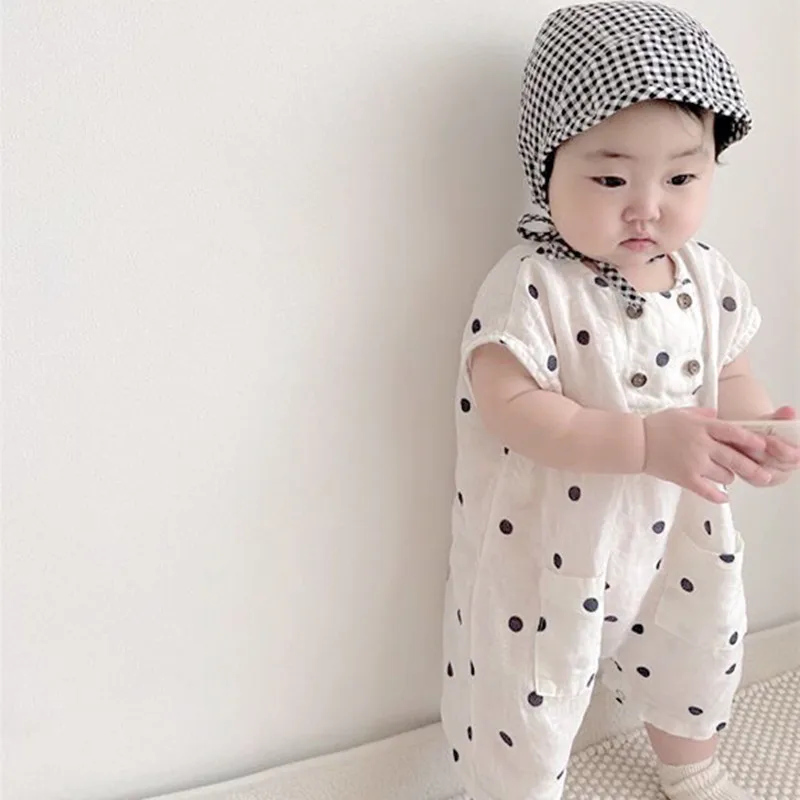 

Polka Dot Baby Romper