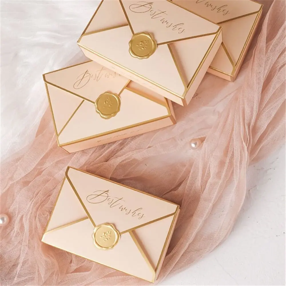 

5pcs ​Simple Gift Packing Box Handmade DIY Present Bag Best Wishes Gift Party Festival Supplies Folding Boxes 105735cm