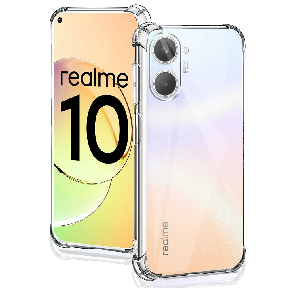 Силиконовый Мягкий противоударный Прозрачный чехол для Oppo Realme 10 4G