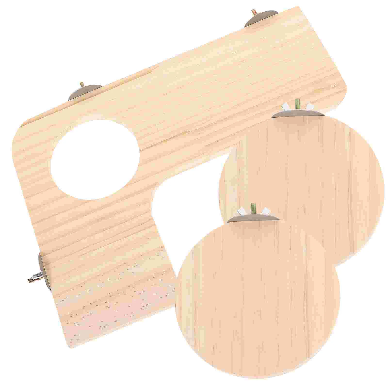 

Board Jumping Climbing Stand Springboard Pet Squirrel Home Parrot Wooden Delicate Chinchilla Practical Household