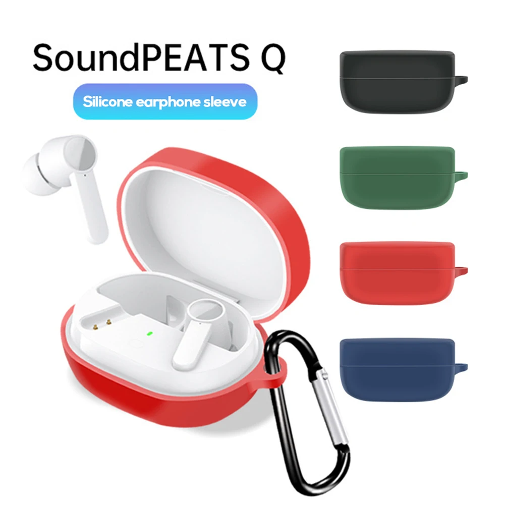 

Беспроводная Bluetooth-Совместимость с планшетом SoundPEATS Q, защитный чехол для наушников, гарнитуры, силиконовый защитный чехол, аксессуар