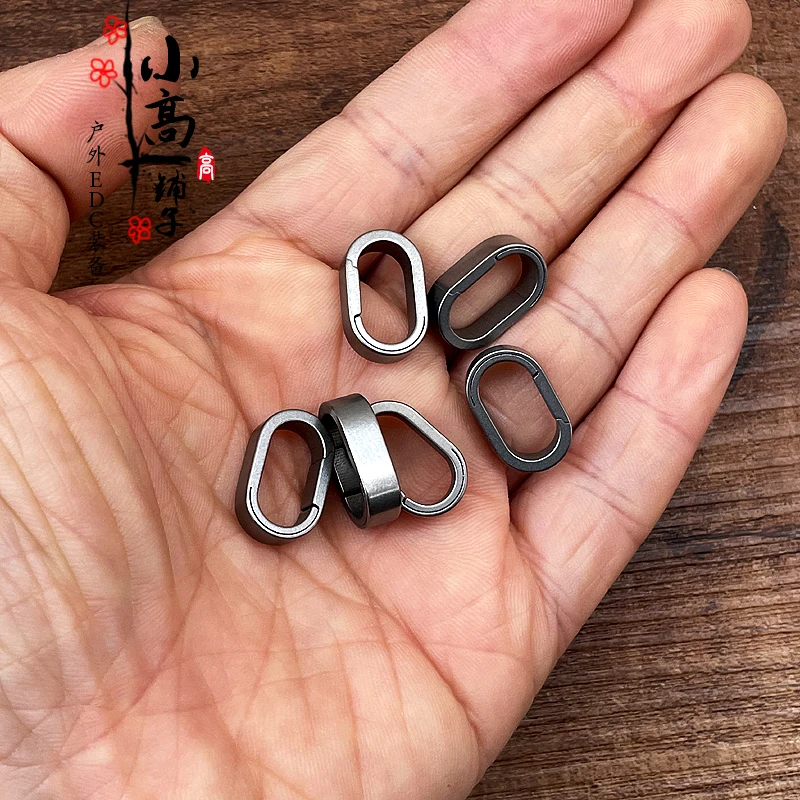 Уникальный дизайн кольцо для ключей из титанового сплава подвесной мини-ключ