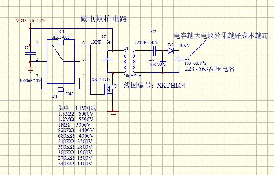 2 кВ высоковольтный Регулируемый Противомоскитный тараканы Электрический