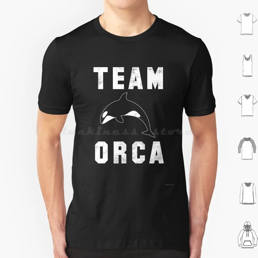 Фото Футболка Team Orca-White Ink Edition 6xl Хлопковая крутая футболка Orca Uprising Team Orca Squad Eat The Rich Orcanizing Orca Nizing №1