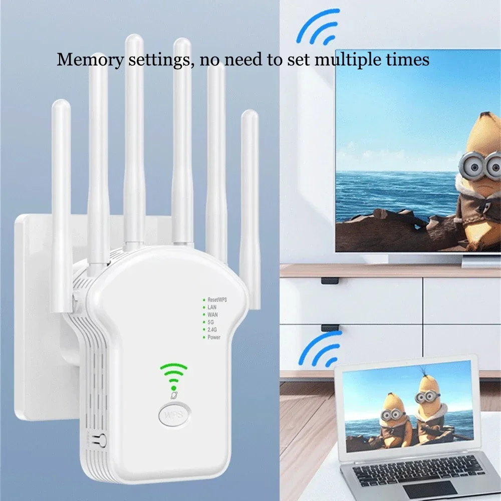 Wi-Fi репитер 1200 Мбит/с 2 4/5 ГГц