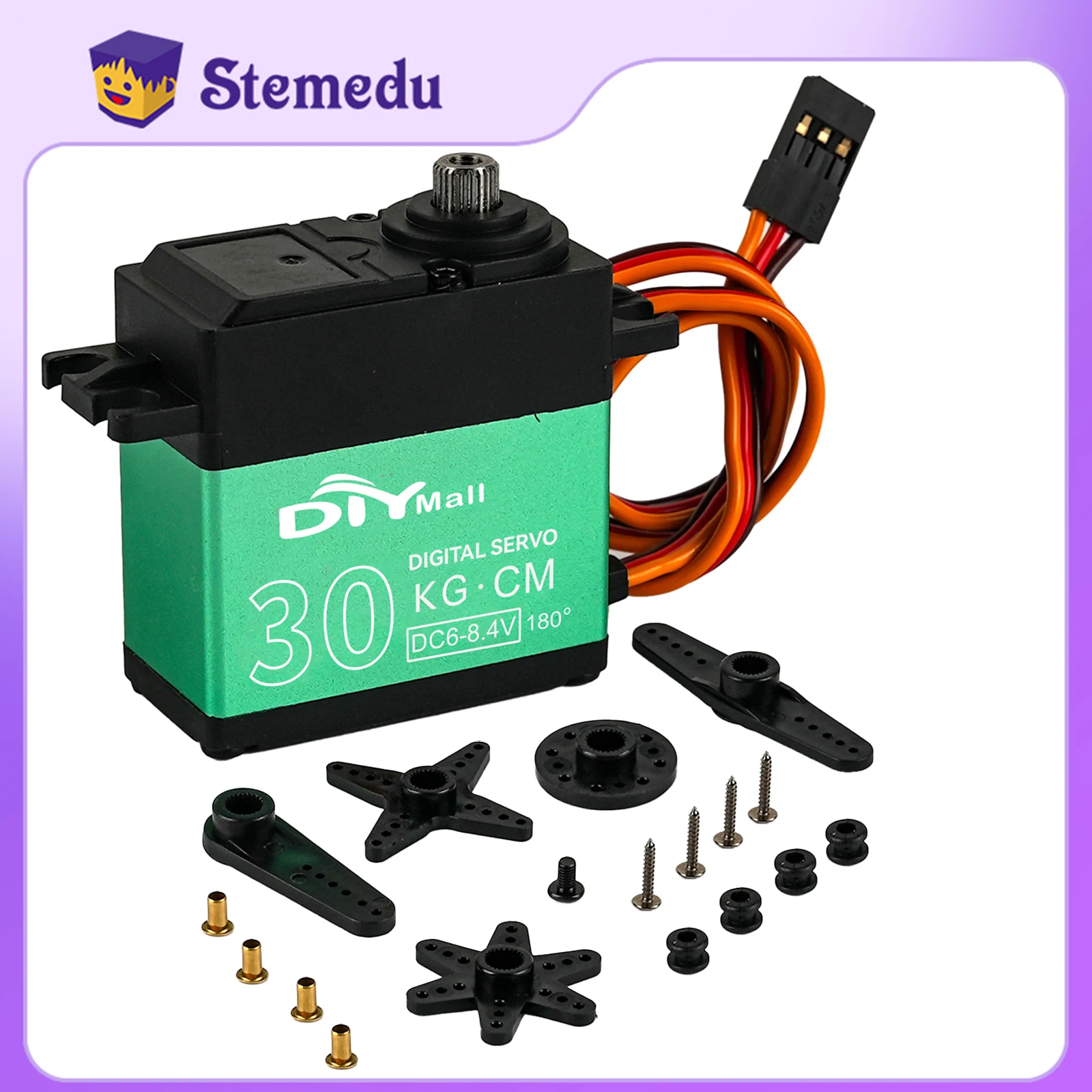 Цифровой сервопривод металлическая шестерня высокий крутящий момент вращение