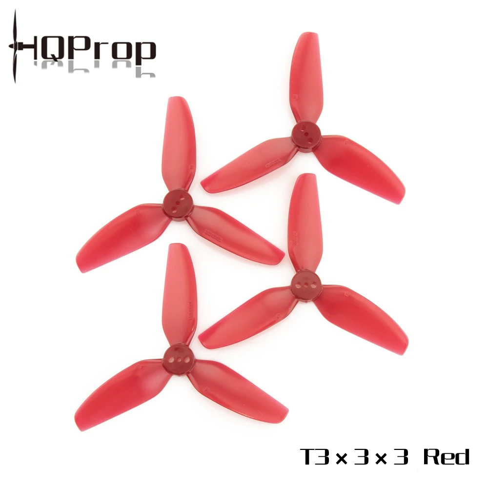 

10 пар (10CW + 10CCW) HQPROP T3X3X3 3030 3 Лопасти PC Propeller 1,5 мм для RC FPV Freestyle 3-дюймовый зубочистка Cinewhoop Ducted Drones