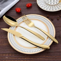 dinnerware set stainless steel tableware set knife fork spoon flatware set cutlery set bright light