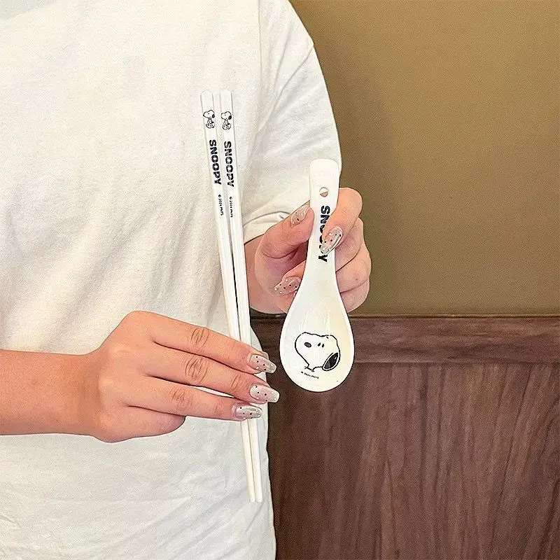 MINISO новая кавайная аниме Снупи мультфильм легко чистящаяся милая ложка палочки