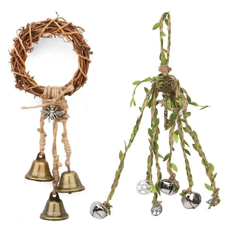 

Ведьма колокольчики домашний декор подвесная подвеска ручной работы Волшебные ветряные колокольчики защита двери вешалка Садовые принадлежности