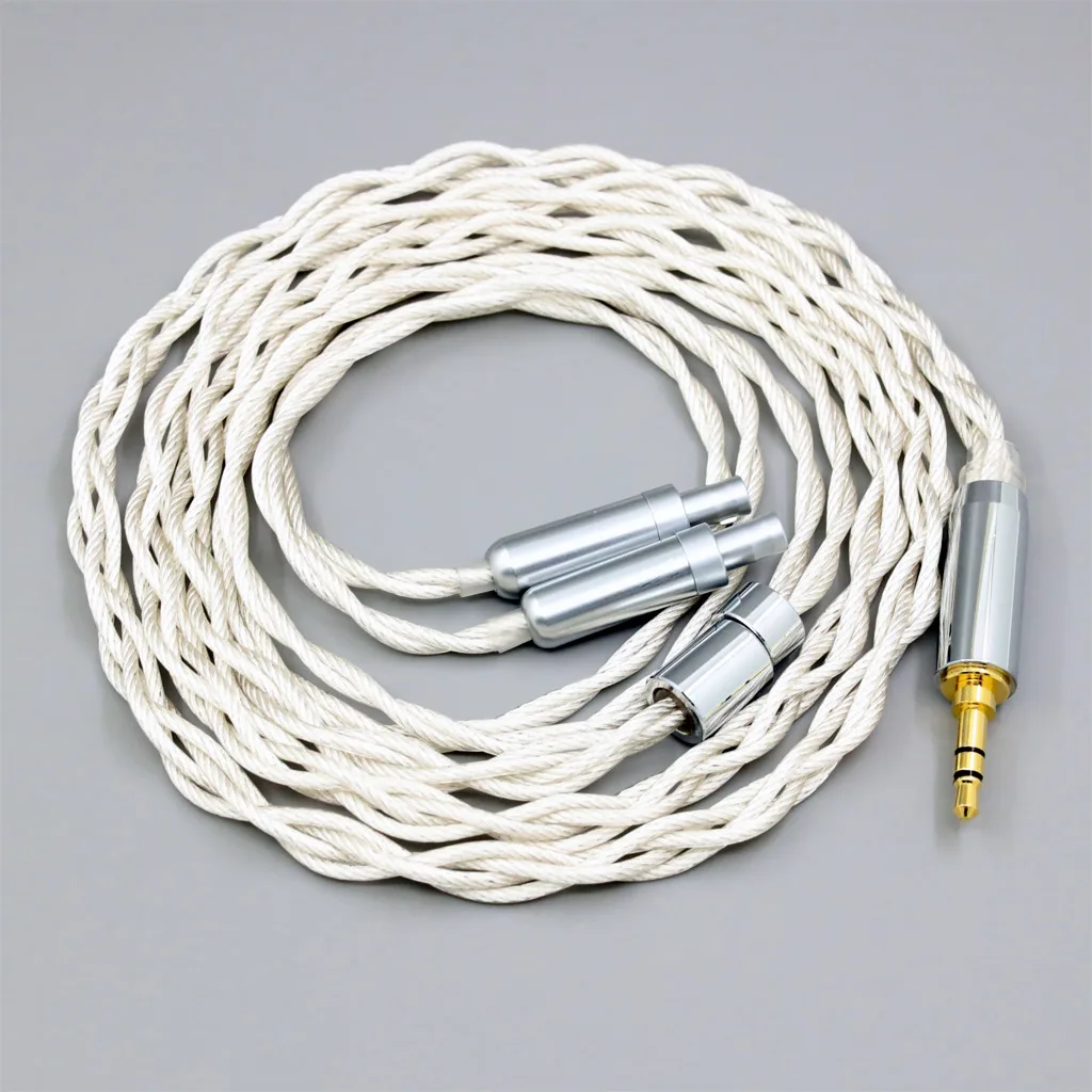 Фото Посеребренный кабель для наушников Graphene 7N OCC Type2 для Sennheiser Dharma D1000 HD800 HD800s HD820 HD820s LN008151 №5