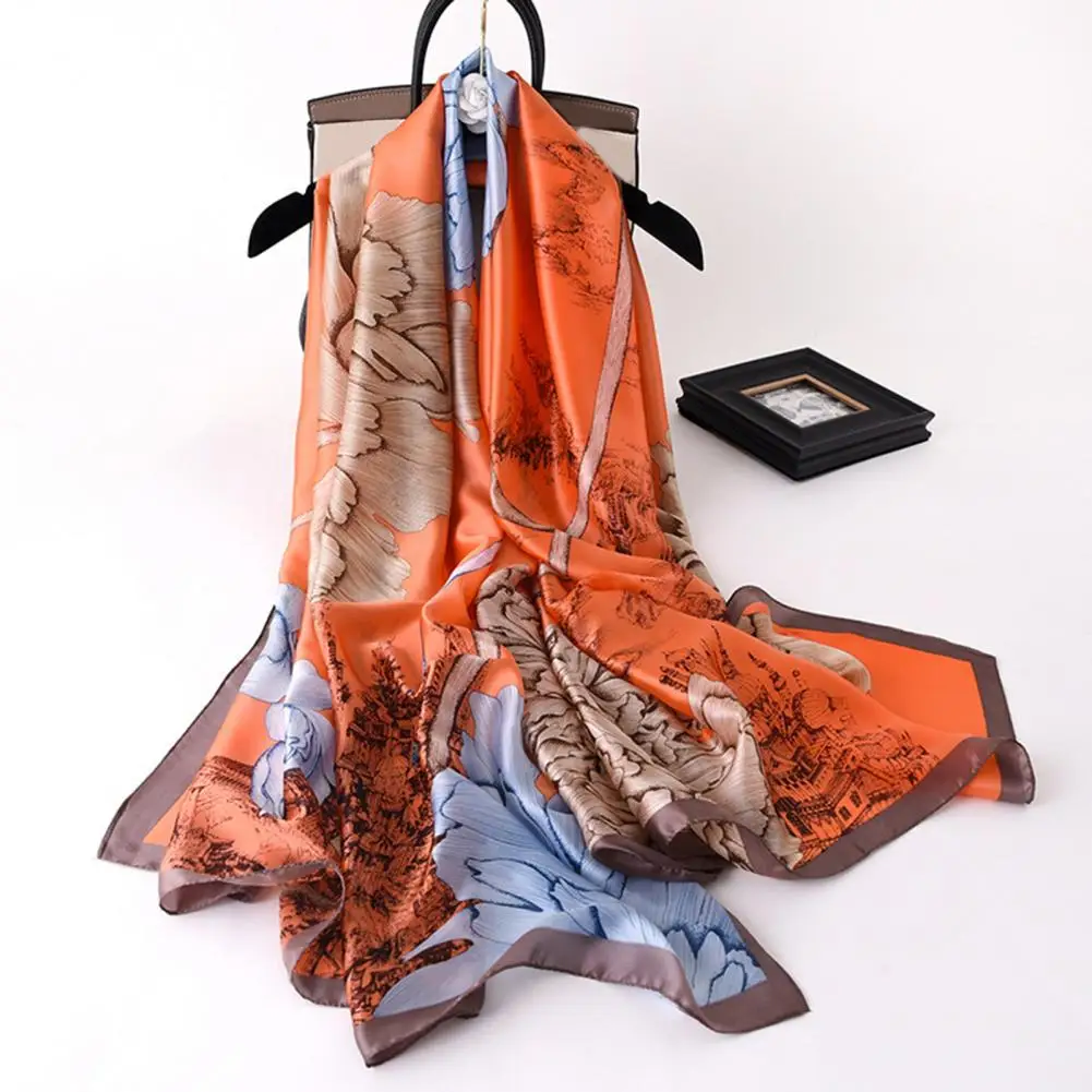 

Практичная Легкая длинная гладкая пляжная шаль, благородная пляжная шаль, моющаяся для повседневной жизни