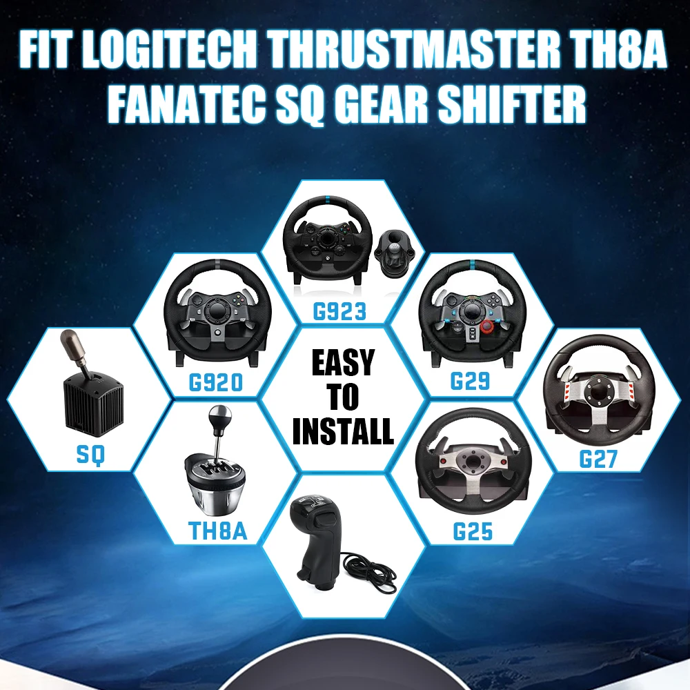 Ручка переключения передач USB-симулятора высокой низкой передачи для Logitech G923 G29 G27