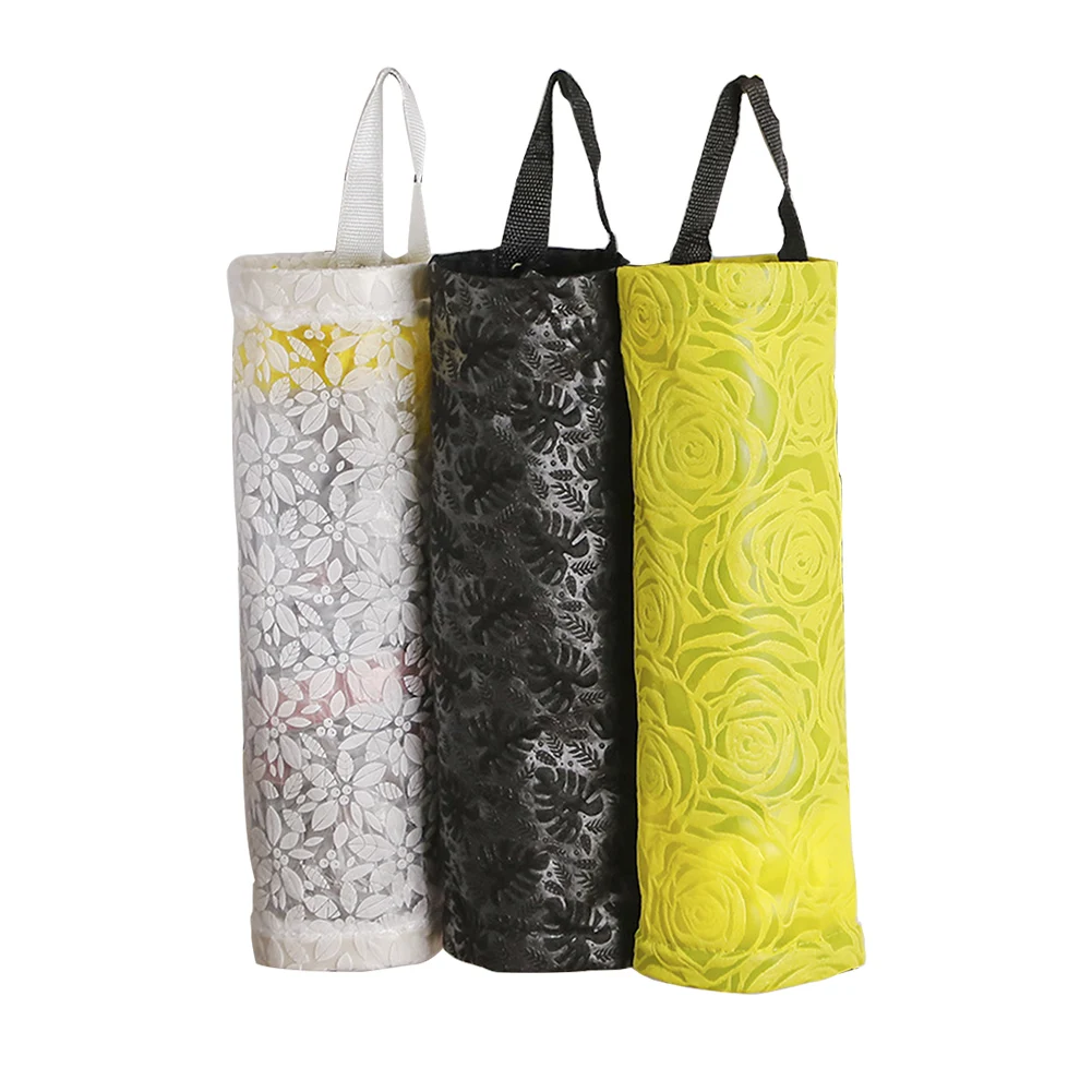 

Wall Hanging Kitchen Rubbish Bag Organizer Bathroom Polyester Home Large Capacity With Hooks Space Saving Living Room Extraction