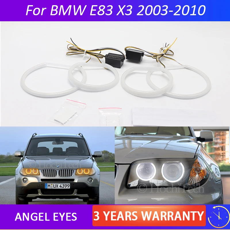 

For BMW E83 X3 2003 2004 2005 2006 2007 2008 2009 2010 SMD Cotton Light Switchback LED Angel Eye Halo Ring Kit car accessories