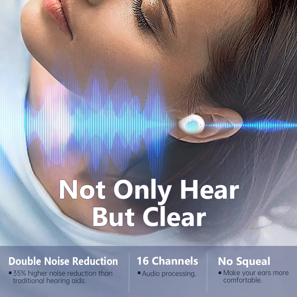 Перезаряжаемый Цифровой Слуховой Аппарат Healthtree 16-канальная Обработка Звука С