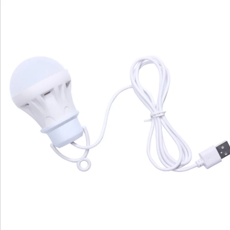 USB LED Bulb Portable LED Lamp Book Lights Outdoor Camping Light Indoor Reading Light Bulb Energy Saving Emergency Lamp
