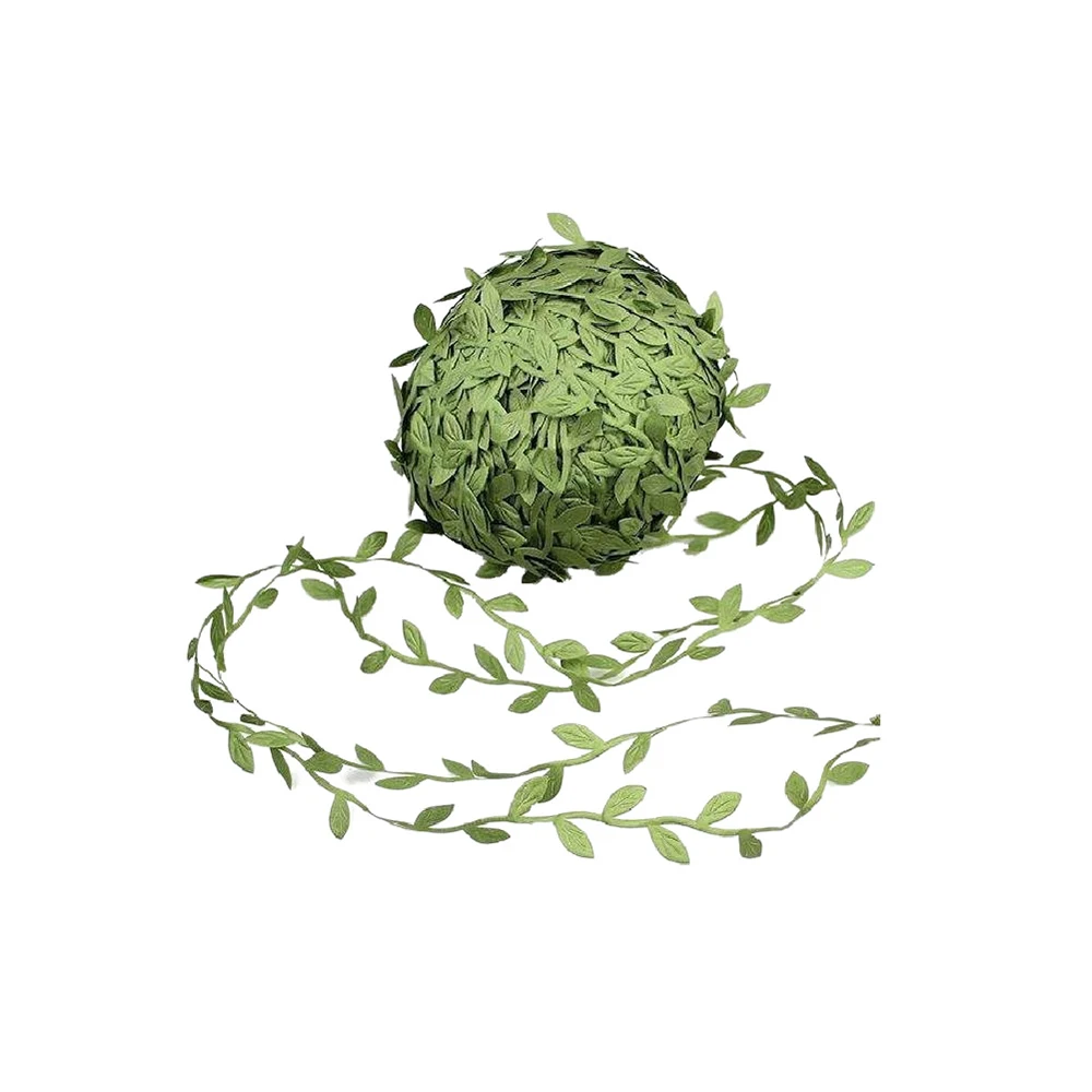 Листья из искусственного шелка для поделок свадебные украшения длина 10-метровая