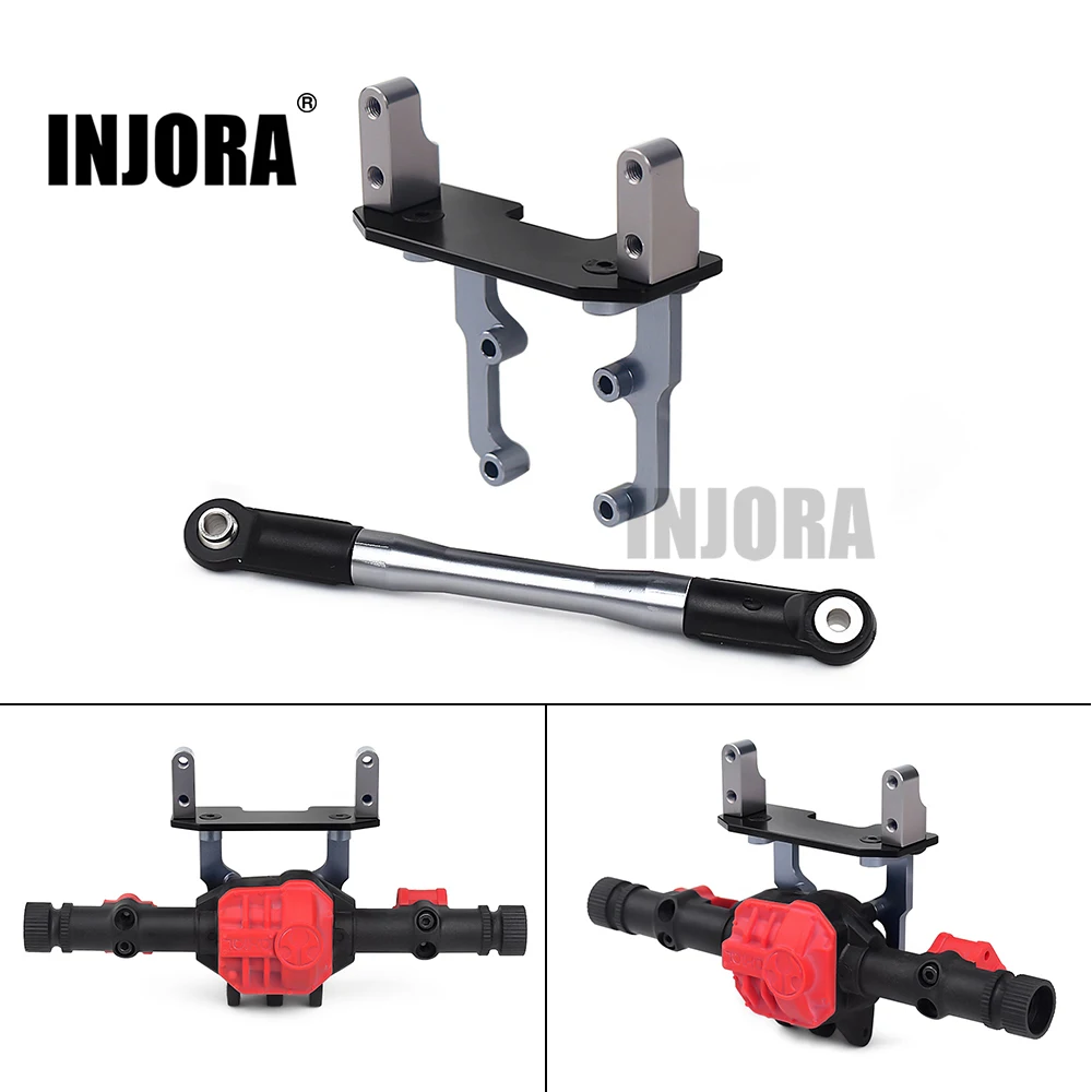 

INJORA Metal Axle Servo Mount Stand with Steering Link for 1/10 RC Crawler Axial SCX10 II 90046 AR44 Axle Upgrade