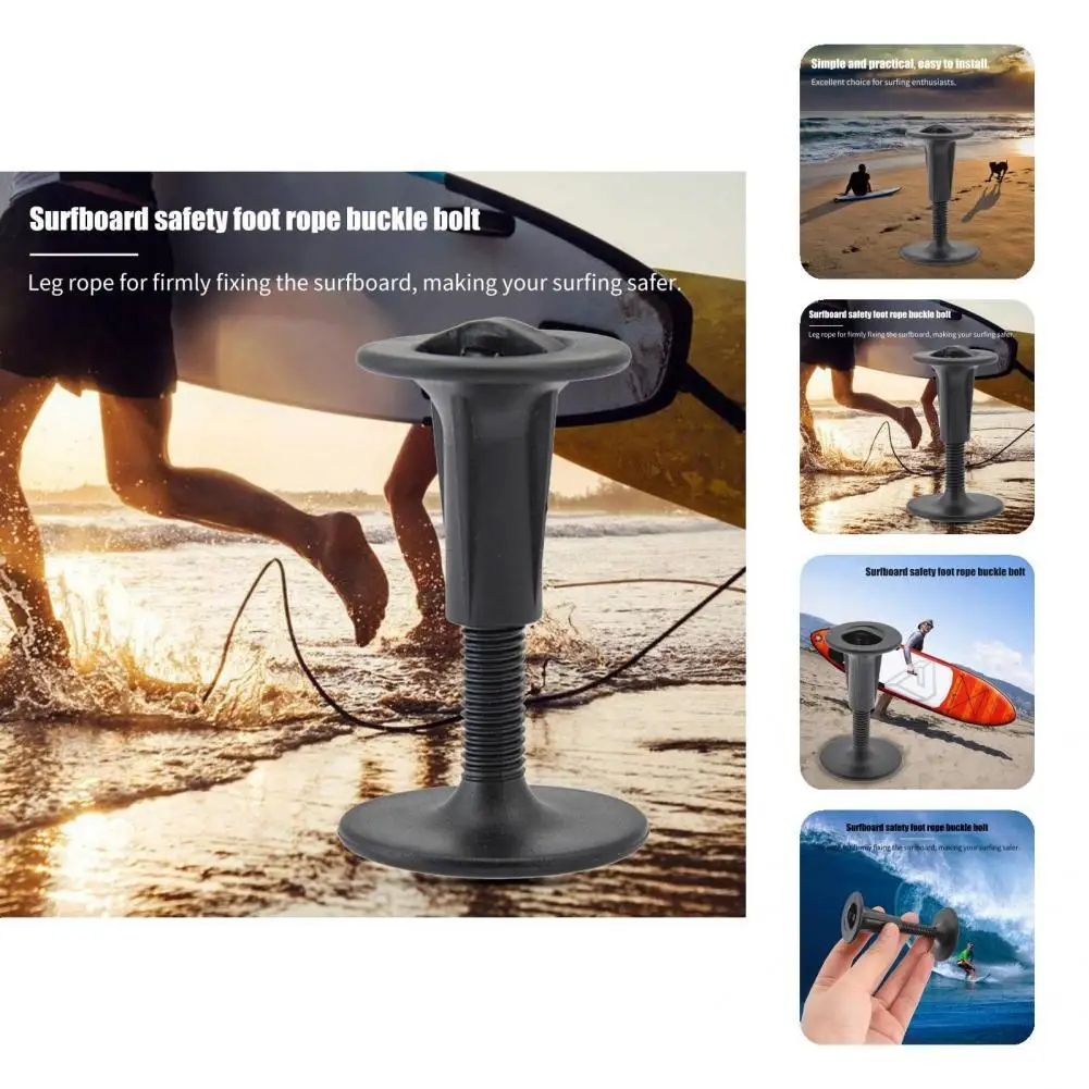 

Long Service Life Professional Practical Surf Leash Plug Black Safety Foot Buckle Firm for Water Sports