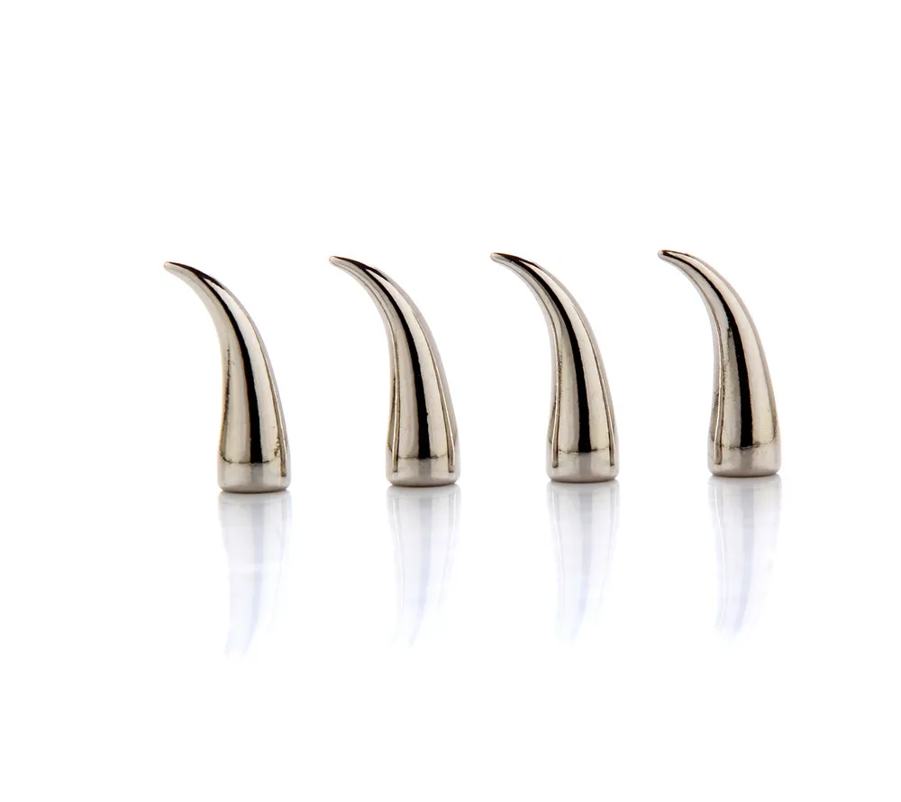 100PCS Silver 21mm Metal Screw Back Spots Cat Claw Spikes Studs used for Leather Craft Jeans Hats Punk Wholesales | Украшения и