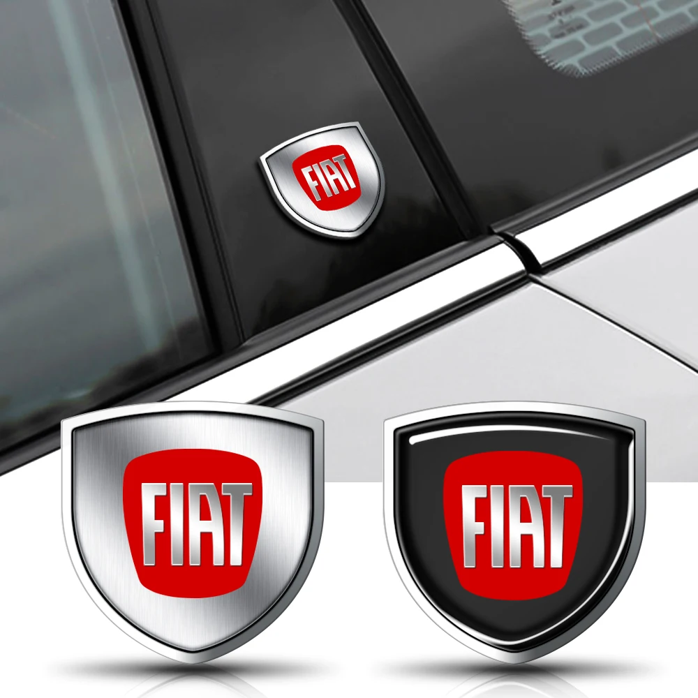 

1/2pcs 3D Metal Chrome Car Body Window Decoration Stickers Badges Auto Styling For Fiat 500 Abarth Ducato Panda Tipo Punto Bravo