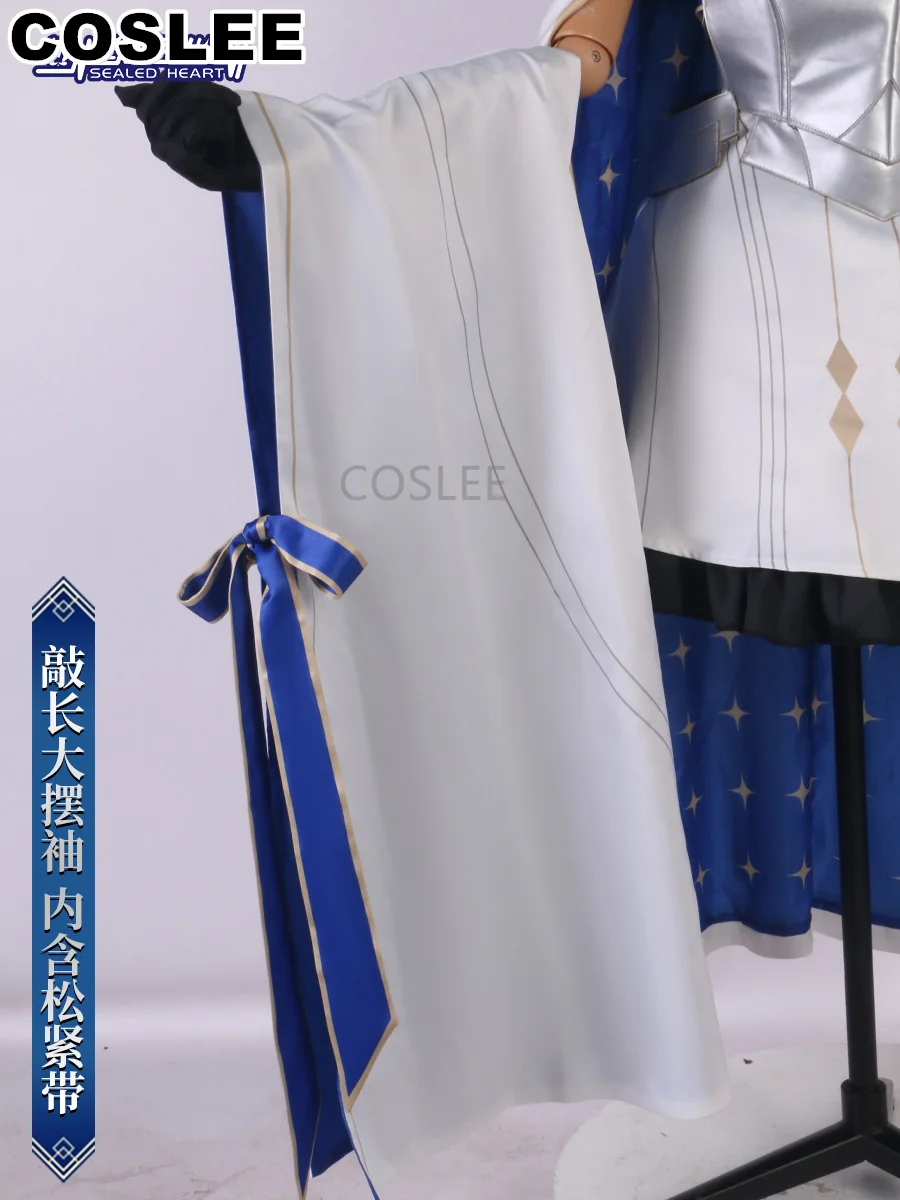 COSLEE Fate/большой заказ Морган Aesc ведьма дождя Спаситель косплей костюм игры FGO
