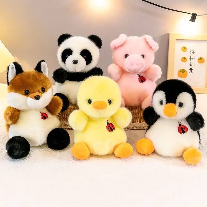 

Плюшевая кукла панда свинка лиса курица Пингвин мягкие животные детские игрушки 18 см