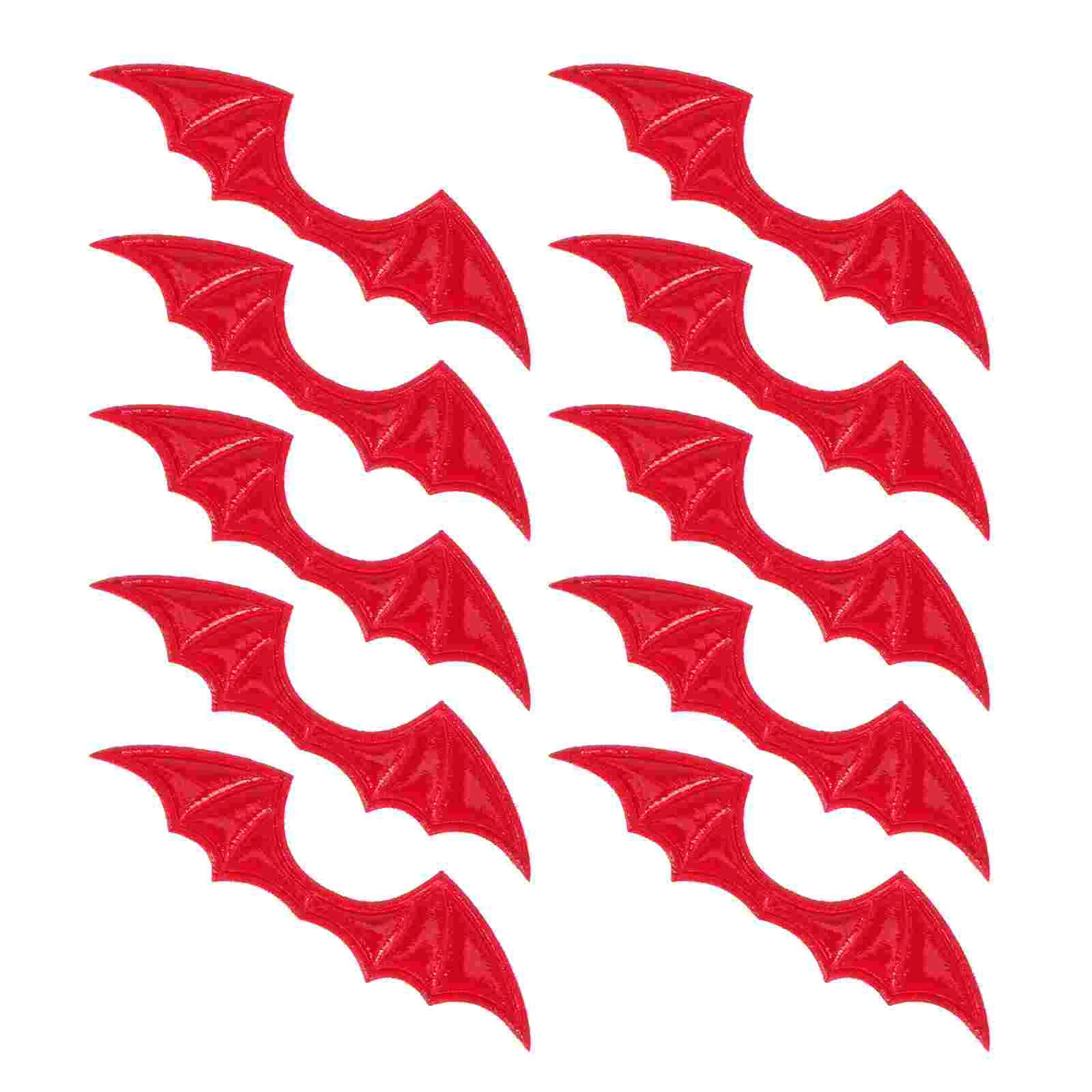 

10pcs Clothes Supplies Bat Wing Hair Accessories Sewing Appliques for Kids Sew On Badge Embroidered Jackets