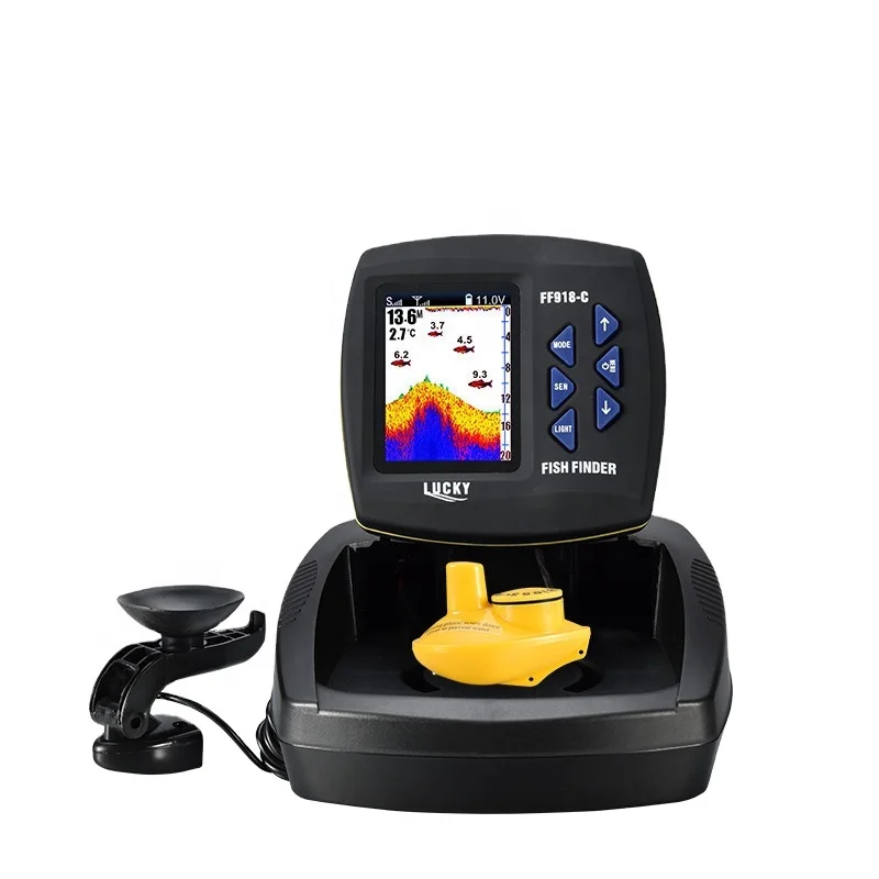 

2022 FF918 color screen wireless sonar intelligent detector muddy water visual fish finder