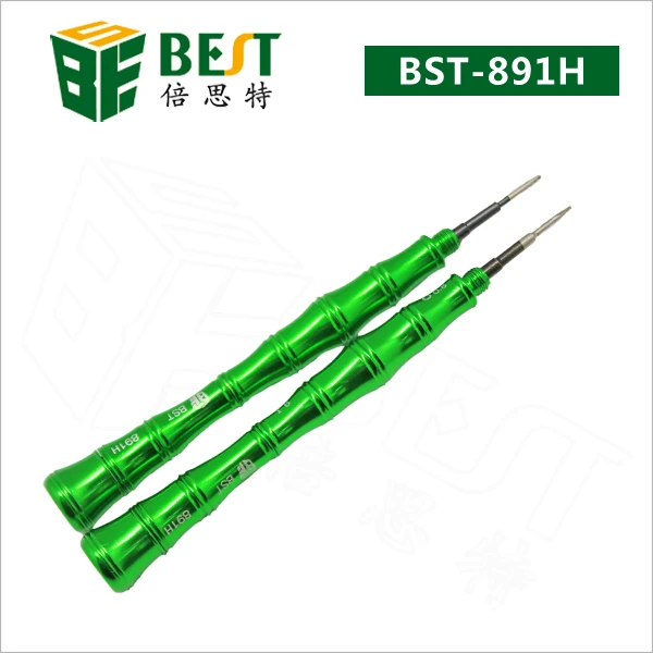 

2pcs Top Quality BEST 891 Double head precision PH00/ PH000 Pentalobe0.8/T6 Screwdriver for mobile phone macbook opening tools