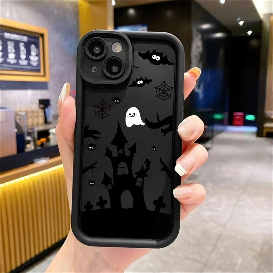 Фото Чехол на Хэллоуин для Samsung Galaxy A53 A50 A50S A36 5G A35 A34 A33 A32 A30 A26 A24 A23 A22 A20 A16 A15 A14 A13 A12 4G A06 Cover №4